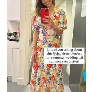 RIXO | Dresses | Rixo London Corrine Midi Dress Floral Multi